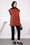 Red Ethnic Patterned Vest - 2