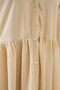 Women's Button Short Sleeve Dress 2559 - Cream - 5