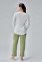 Lily 1St Quality Bamboo Lycra Women's Long Sleeve Pajamas Suit - 6