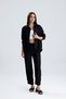 Women's Flam Linen Trousers – Elastic High Waist Relaxed Cut Summer Oversize - 8