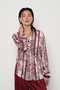 Women's Belt Tie Detail Patterned Shirt - 2