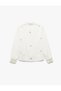 Cotton Embroidery Detailed Long Sleeve Muslin Shirt - 4