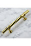 Spade Furniture Drawer Kitchen Cabinet Cupboard Handles Handle Handle Gold Gold Metal Handle 96 Mm-9.6 Cm. - 3