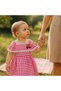 Pompon Cherry Plaid Dress/ Shoulder Detail Suspender Plaid Dress - 2