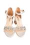Young Girl's Ankle Strap Transparent Stone Detailed Heeled Evening Dress Shoes - 3