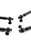 Fraction Furniture Metal Handle Kitchen Drawer Cabinet Cupboard Door Handles Handle Handle 192 mm Black 192 Cm. - 3