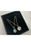 2 Moon & Planet & Flower Design Necklace - 3