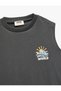 Cotton Short Sleeve Crew Neck Printed Singlet - 3