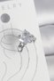 Brass Silver Color Zircon Stone Heart Model Women's Cartilage Earrings Sl11820