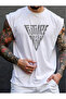 Future Printed Sleeveless Tshirt Men's Zero Sleeve Clothing Fitness Clothing Oversize T-Shi̇rt