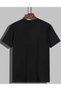 Unisex Cotton Crew Neck Black T-Shirt - 2