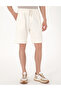 Beige Comfort Fit Knitted Shorts 50303891-Vr011 - 2