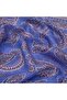 Mesopotamia Patterned Tensel Shawl 02888- Cobalt Blue - 3