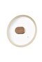 Signature Granite Crushed Oblate Pot Mink 26cm Silicone Edged Lid - 3