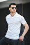 Manquentin Striped Lycra Slim Fit Polo Neck Knitted Men's Knitwear Tshirt - 2