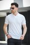 Manquentin Striped Lycra Slim Fit Polo Neck Knitted Men's Knitwear Tshirt