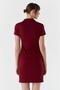 Polo Neck Dress Bordo - 5