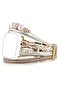 Apple Watch 12-11-10 42mm 3 4 5 6 7 8 9 Se 38 40 41mm Compatible Women's Leather & Metal Combination Bracelet Strap - 4