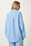 Oversize Muslin Shirt Trousers Set Sky Blue Lsa0014 - 4