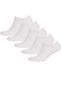 10 Pairs Unisex Cotton Stretchy and Comfortable Invisible Flat White Short Sneakers Booties Socks - 3