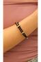 Gold Adjustable Steel Accessory Detail Rope Bracelet - 2