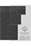 6-Piece Cotton Towels Premium Quality 600 GSM Super Soft Bath Towels - Grey - 4