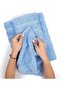 6-Piece Cotton Towels Premium Quality 600 GSM Super Soft Bath Towels - Sky Blue - 6