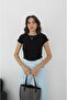 Black Contrast Short Sleeve T-Shirt