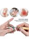 10Pcs Crochet Set, Anti-Slip Lace Crochet Needle, Colorful Fine Crochet Set, Ergonomic Plastic Handle 428 - 2