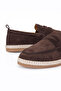 Phoenix Brown Suede 100% Genuine Leather Men's Loafer Shoes - 5