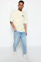 Taş Oversize/Geniş Kesim Uzak Doğu Baskılı Kısa Kol %100 T-Shirt TMNSS23TS00170 - 2