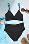 Siyah Üçgen Kaplı Bikini Üstü TBESS25BU00049