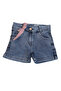 2-5 Years Old Girl's Stoned Shirt and Denim Shorts Set - 5