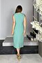 G1434 Waist Detailed Sleeveless Dress Mint - 2