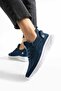 Unisex Indigo Knit Sport Lightweight Comfortable Sneakers - 2