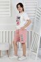مجموعة شورت Love Is Girl's Top Single Jersey من الأسفل مكونة من خيطين - 4