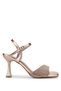 Women's Genuine Leather Rose Heeled Shoes