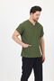 Unisex Terikoton Green Doctor Nurse Uniform Medical Uniform Surgical Top Thin Fabric (Top) - 6