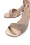 Women's Genuine Leather Rose Heeled Shoes - 4