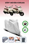 Gray Arora Cappucino Compatible with Models Motorcycle Tarpaulin Engine Cover (Backpack and Lock Compatible)