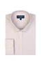 قميص بياقة ناعمة مخططة باللون البيج والأبيض - 2