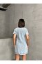 Zipper Pocket Detail Snow Wash Denim Elbse Misselb3452 - 8
