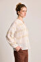 Embroidered Cotton Blouse - White - 6
