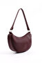 Burgundy Shk26 Single Compartment Faux Leather Hand and Shoulder Bag - 2