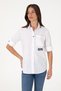 Women's White Long Sleeve Shirt 50299668-Vr013 - 3