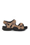 صندل للأولاد من الجلد الطبيعي بحزام مزدوج من Sand Nubuck 1305 G - 3