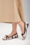 Garcia Animal Patterned Brown Women's Ballerinas - 5