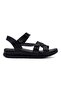 Mr White Side Strap Khaki Leather Women's Sandals