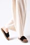 Paloma Black Rope Sole Women's Knitted Slippers Shoes - 4