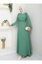 Pearl Detailed Ruffle Front Dress 1152 - 3